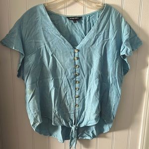 Light blue blouse